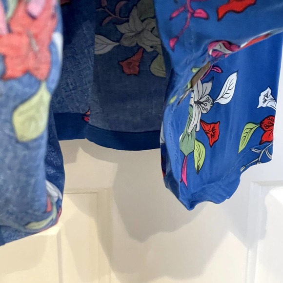 Matilda Jane Womens Dress Size Medium Blue With Colorful Floral Lined Rayon - Picture 4 of 5